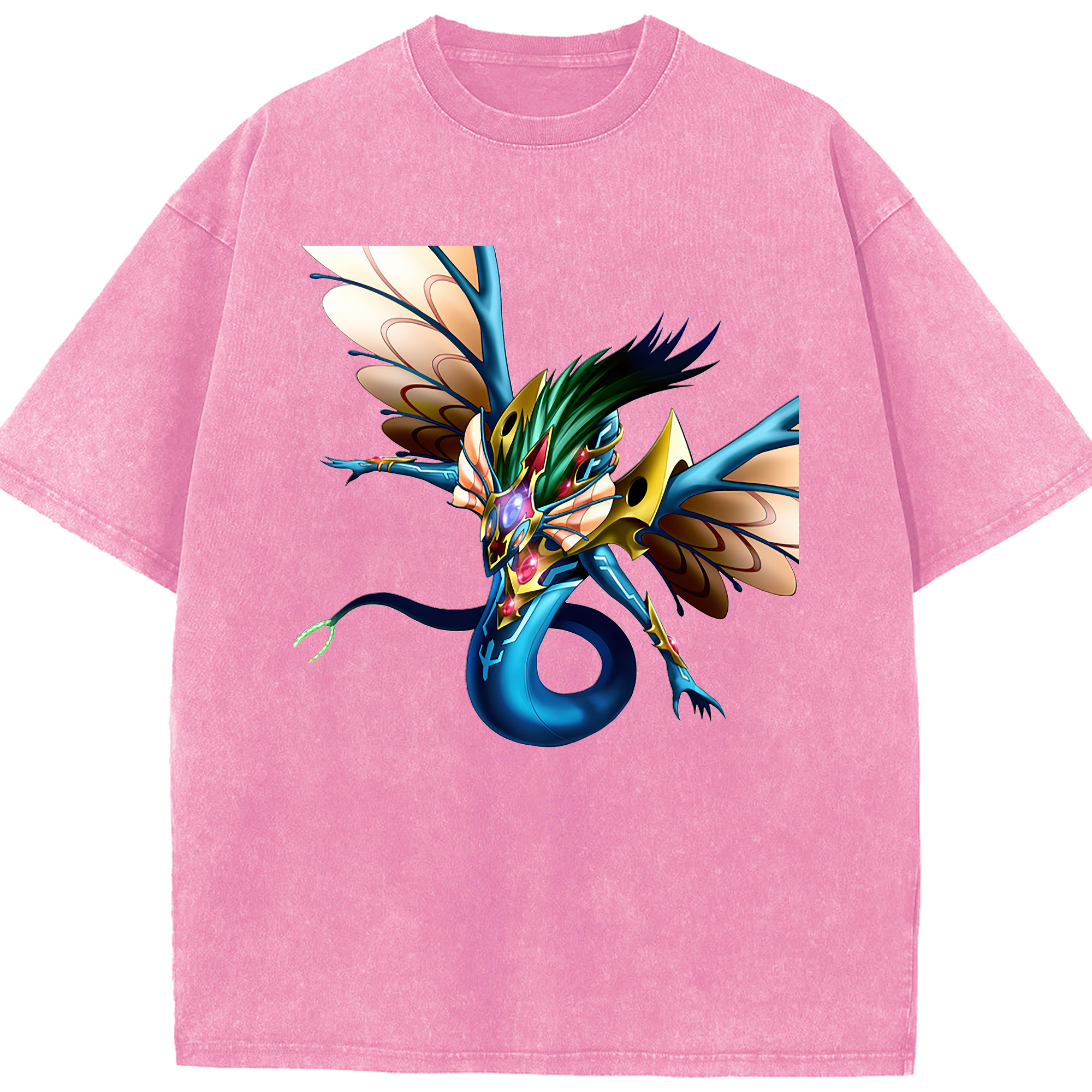 （画像用） 遊☆戯☆王 Yu-Gi-Oh! 綿100% ヴィンテージ風 半袖Tシャツ（フロントプリント）